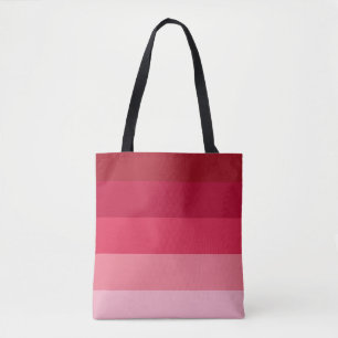 Tote Bag Motif à rayures roses