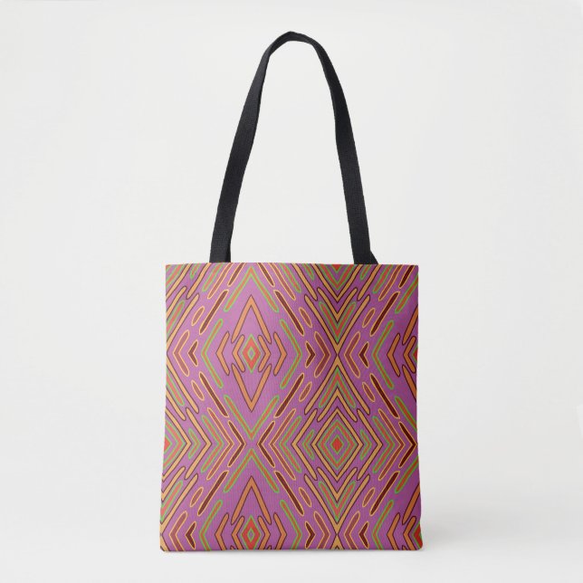 Tote Bag Motif abstrait de circuits futuristes  (Devant)