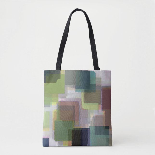Tote Bag Motif Abstrait multicolore (Devant)
