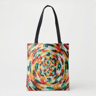 Tote Bag Motif Abstrait multicolore