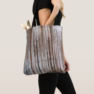 Tote Bag Motif Abstrait multicolore à tonalité terrestre