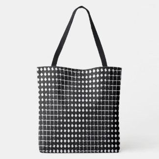 Tote Bag Motif abstrait noir
