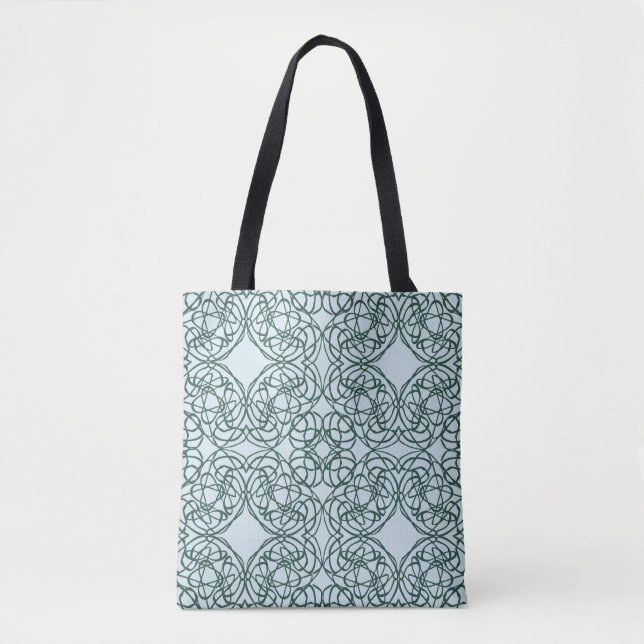 Tote Bag motif Abstrait sans faille avec éléments de la vil (Devant)