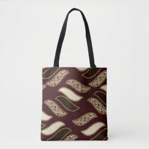 Tote Bag Motif africain de peau de guépard