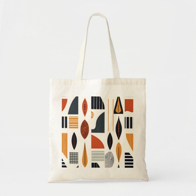 Tote Bag Motif africain dynamique (Devant)