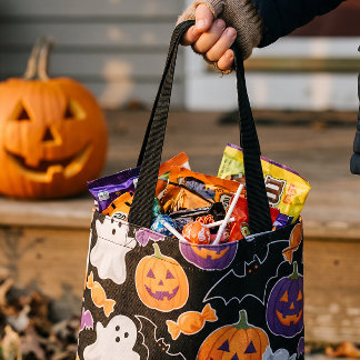 Tote Bag Motif amusant de fantômes et de citrouilles pour u