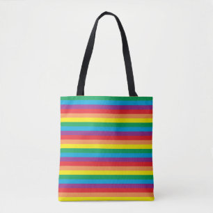 Tote Bag Motif arc-en-ciel simple