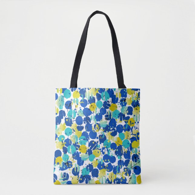 Tote Bag motif arrière - plan abstrait transparent, avec sp (Devant)