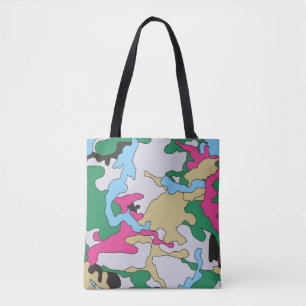 Tote Bag Motif arrière - plan de camouflage sans couture. C