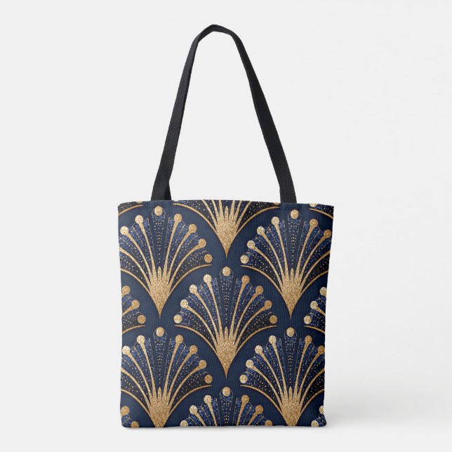 Tote Bag Motif Art Déco or (Dos)