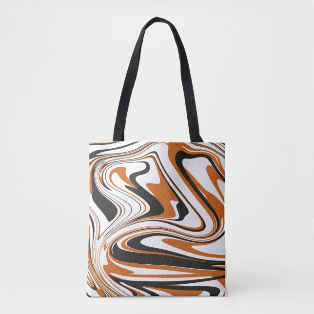 Tote Bag Motif artistique Abstrait d'Halloween (Devant)