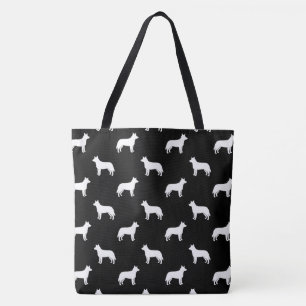 Tote Bag Motif australien de silhouettes de chien de bétai