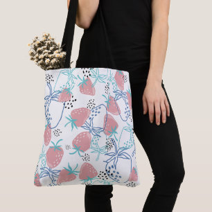 Tote Bag ٍ Motif aux fraises
