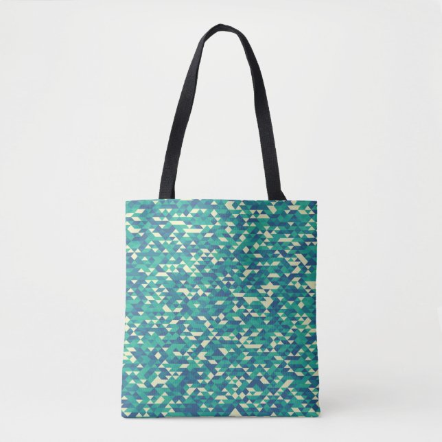 Tote Bag Motif avec diamants de couleur aléatoire Génératio (Devant)