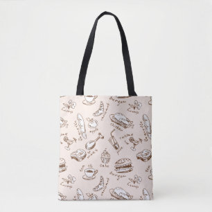 Tote Bag Motif avec la nourriture