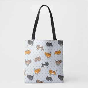 Tote Bag motif avec les chats drôles