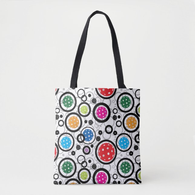 Tote Bag Motif avec Pickleballs (Devant)