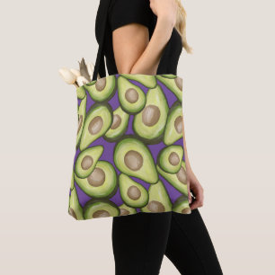 Tote Bag Motif Avocado de légumes frais et gourmet
