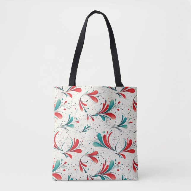 Tote Bag Motif blanc et blanc blanc et  blanc (2) (Devant)