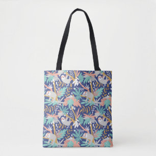 Tote Bag Motif bleu tropical de paresse