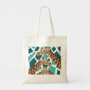 Tote Bag Motif bleu turquoise d'animal sauvage d'impression