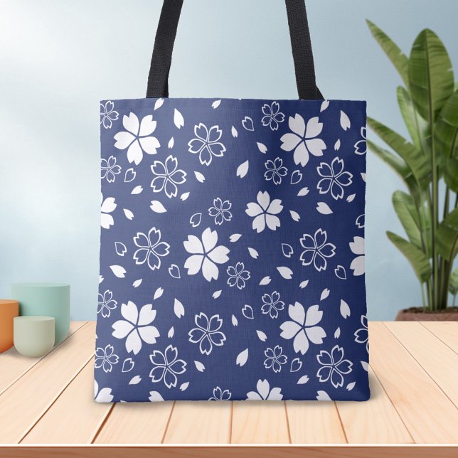 Tote Bag Motif Blue Sakura (Créateur téléchargé)
