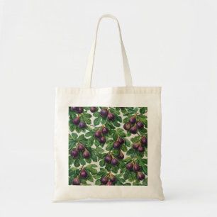 Tote Bag Motif botanique de figue violette