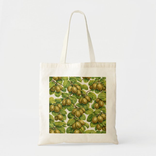 Tote Bag Motif botanique de fruit de kiwi (Devant)