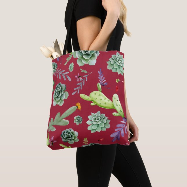 Tote Bag Motif Cactus 4 (De près)