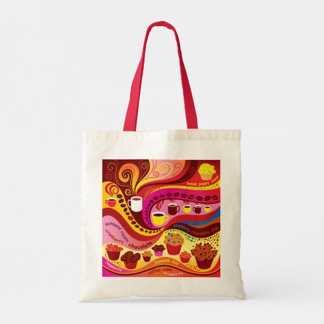 Tote Bag Motif Café et Muffins (Dos)