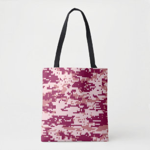 Tote Bag Motif Camo numérique rose