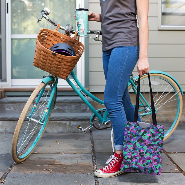 Tote Bag Motif CAMO TURQUOISE (Créateur téléchargé)