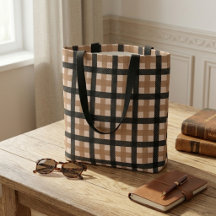 Motif carreaux marron et noir classique texturé