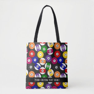 Tote Bag Motif Checkered de billards de style campagnard