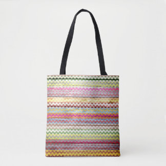 Tote Bag Motif Chevron couleur bois moderne #5