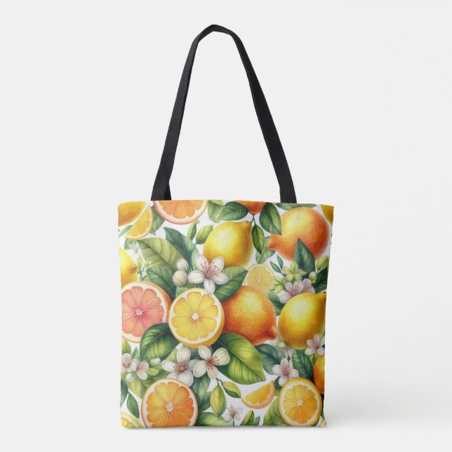 Tote Bag Motif citron (Dos)