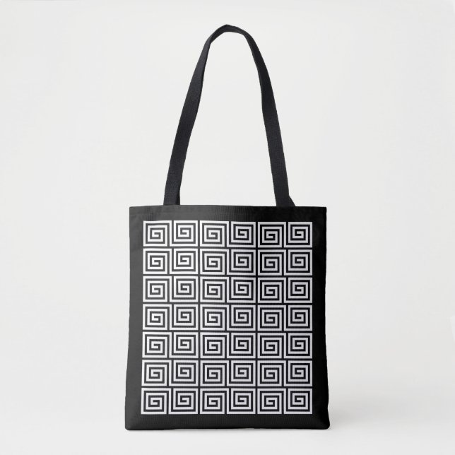 Tote Bag Motif clé grec (Devant)