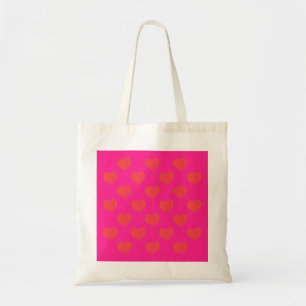 Tote Bag Motif Coeur Chaud et Orange tendance