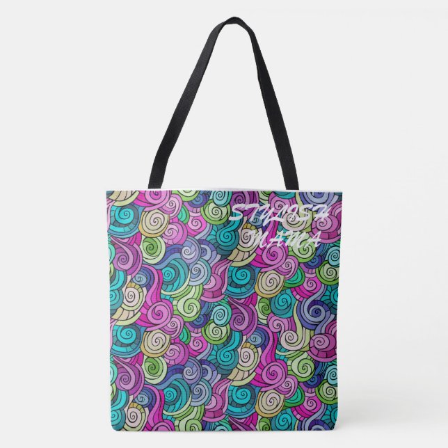 Tote Bag Motif coloré (Devant)