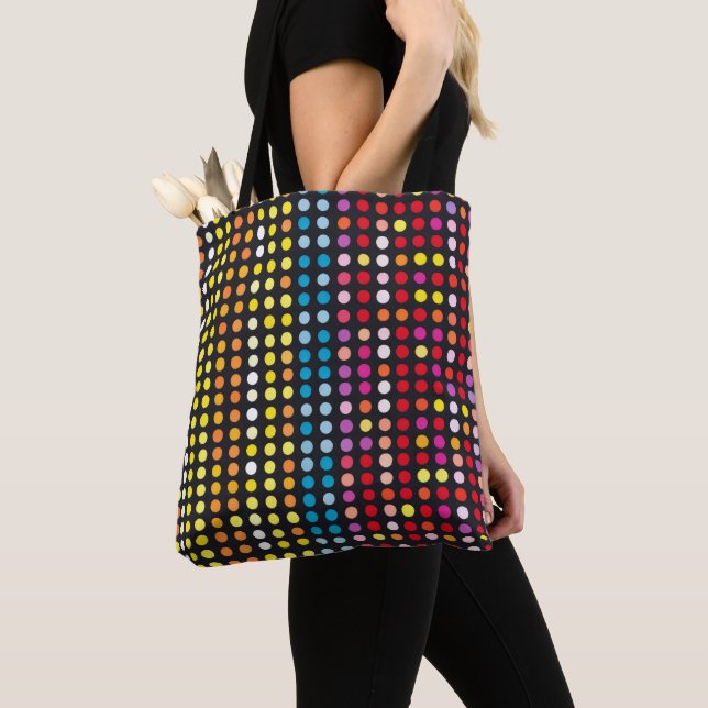 Tote Bag Motif coloré Abstrait (De près)
