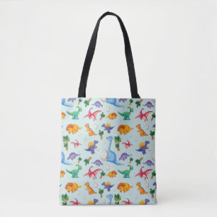 Tote Bag Motif coloré de dinosaures
