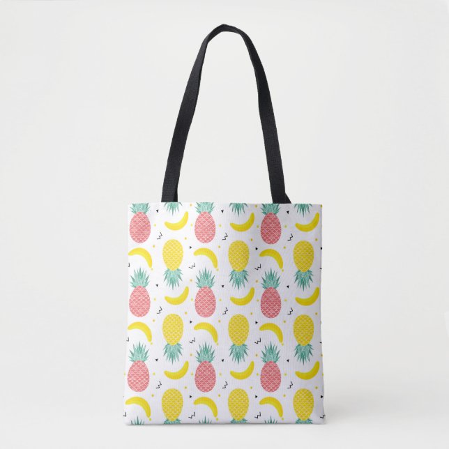 Tote Bag Motif coloré de fruit tropical (Devant)
