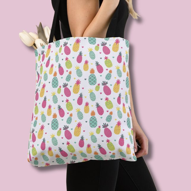 Tote Bag Motif Coloré de l'Ananas Tropical (Pineapple tote bag)