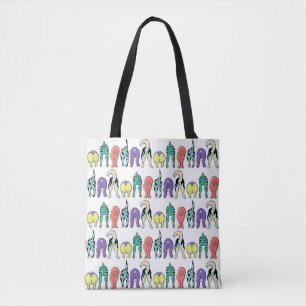 Tote Bag Motif coloré des boutons de chien