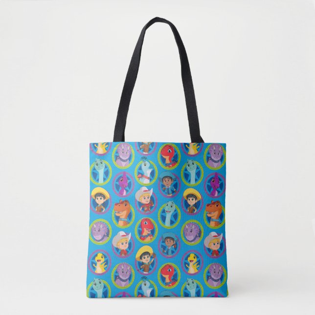 Tote Bag Motif coloré Dino Ranch (Devant)