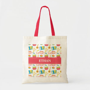 Tote Bag Motif coloré d'instruments de musique pour des