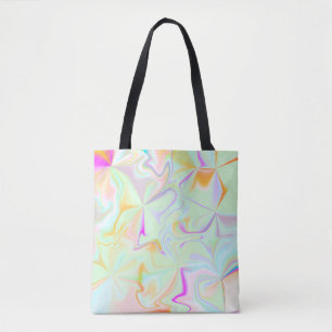 Tote Bag Motif coloré faux hologramme abstrait
