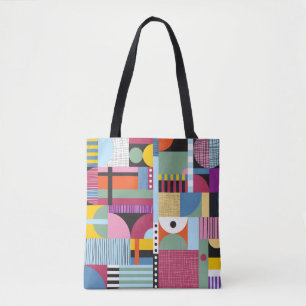 Tote Bag Motif coloré scandinave