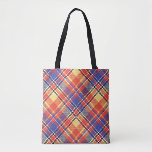 Tote Bag Motif Colorfull tendance géométrique Vintage