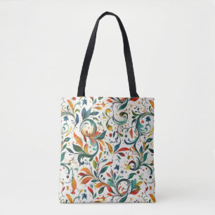Tote Bag Motif couleur Paisley d'inspiration vintage